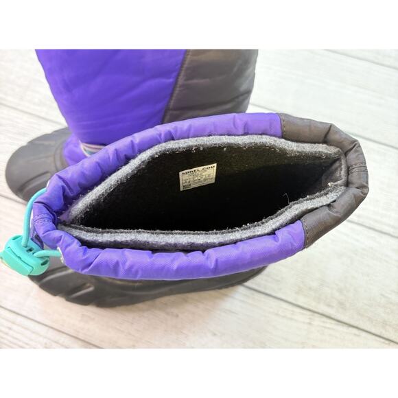 Sorel Flurry Snow Boots Kids Youth Unisex US 6 UK 5 EU 38 Purple Blue Insulated - Picture 11 of 11